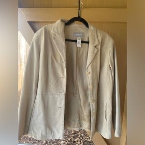 Liz Claiborne suede jacket XL size 10-12 tan